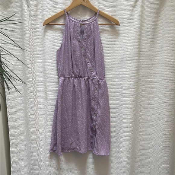 Miami Lilac Purple Polka Dot Dress Francesca’s XS NWT - Picture 1 of 7